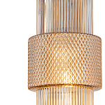 Подвесной светильник со стеклянным рифленым плафоном цилиндрической формы Eliara 13 варинант исполнения - 3 | Loft Concept в Барнауле