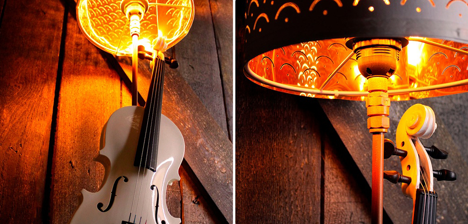 Настольная лампа Violin white Настольная лампа Violin white - Loft-Concept в Барнауле