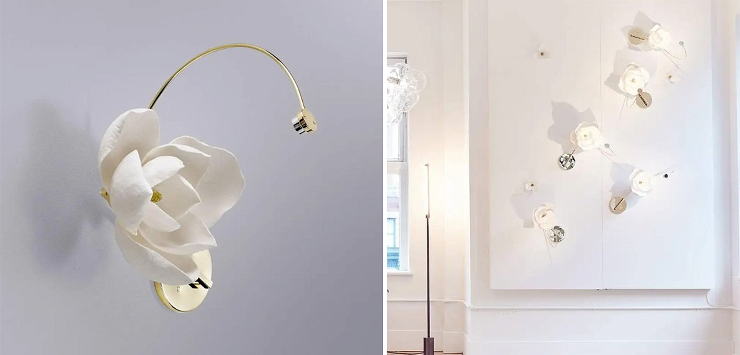 Бра Белый Цветок Lure Sconce by PELLE Бра Белый Цветок Lure Sconce by PELLE - Loft-Concept в Барнауле