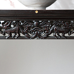 Черная резная консоль в Китайском стиле из массива Black Dragon Console варинант исполнения - 3 | Loft Concept в Барнауле