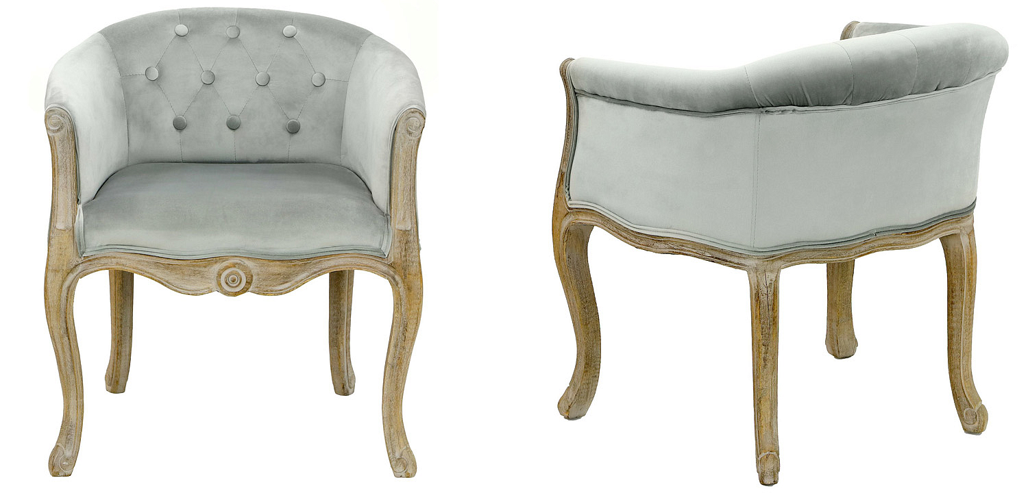 Кресло French Provence Armchair Roderic light blue Кресло French Provence Armchair Roderic light blue - Loft-Concept в Барнауле