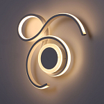 Бра белого цвета с изогнутыми световыми линиями и круглым основанием Luke Lampco Tracer Lamp варинант исполнения - 4 | Loft Concept в Барнауле