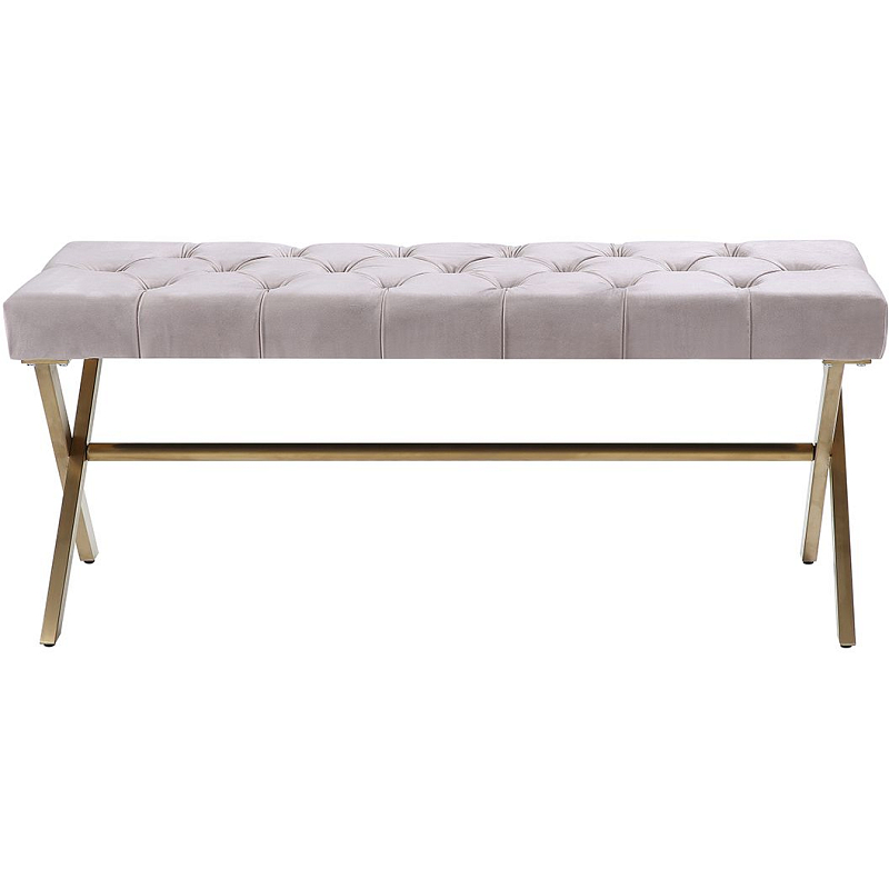 Банкетка Benito Juarez velour Бежевый Банкетка Benito Juarez velour Бежевый в Барнауле | Loft Concept