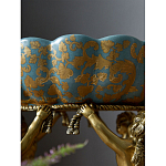 Чаша с орнаментом на бронзовых ножках в виде ангелов Eden Garden варинант исполнения - 8 | Loft Concept в Барнауле