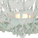 Люстра круглая с каскадом из декоративных элементов Sea Glass варинант исполнения - 3 | Loft Concept в Барнауле