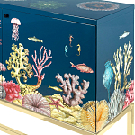 Буфет ручная роспись в морском стиле Cabinet Fondo Marino  варинант исполнения - 2 | Loft Concept в Барнауле