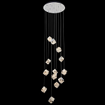 Люстра каскадная с мозаичным хрустальным оформлением Sparks of Crystal варинант исполнения - 2 | Loft Concept в Барнауле