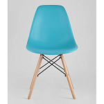 Пластиковый стул на ножках из массива бука Eames Torquoise варинант исполнения - 4 | Loft Concept в Барнауле