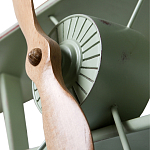 Полка книжная зеленая в виде аэроплана в стиле лофт FLY варинант исполнения - 2 | Loft Concept в Барнауле