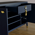 Комод-буфет Elsa Dreams Blue с открытыми полками   варинант исполнения - 1 | Loft Concept в Барнауле