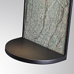 Настенный светильник зеленого цвета с черной рамкой овальной формы с полкой Herbarium  варинант исполнения - 5 | Loft Concept в Барнауле