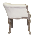 Кресло низкое в стиле прованс Бежевый Лен Louis French Armchair  варинант исполнения - 1 | Loft Concept в Барнауле