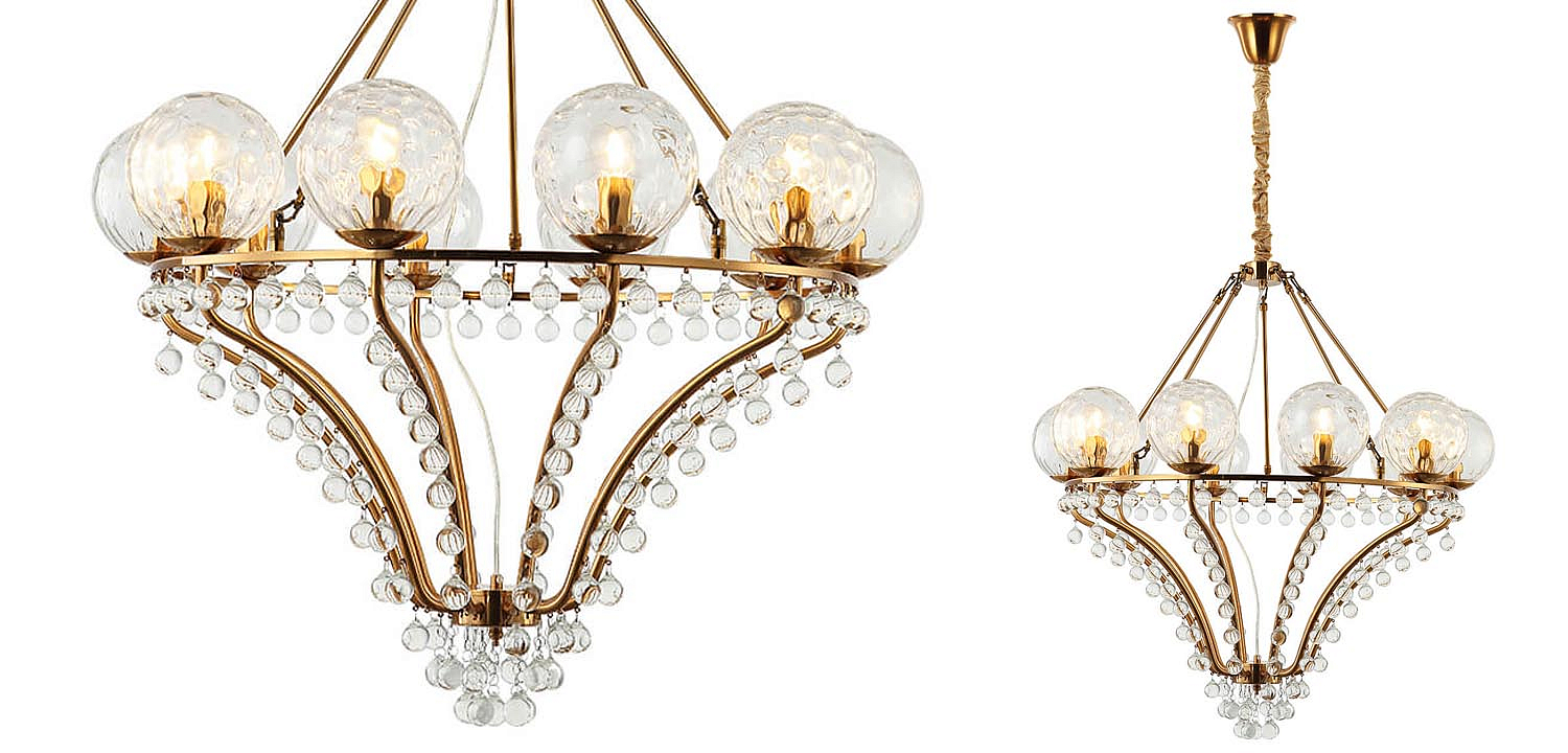 Люстра Melaine Chandelier gold Люстра Melaine Chandelier gold - Loft-Concept в Барнауле