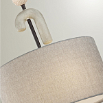 Люстра с серым тканевым плафоном Flourish варинант исполнения - 4 | Loft Concept в Барнауле