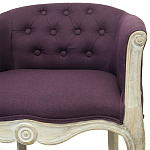 Кресло низкое в стиле прованс Louis French Armchair violet flax варинант исполнения - 3 | Loft Concept в Барнауле