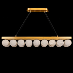 Люстра линейная прямоугольная с сферическими плафонами Phased Spheres варинант исполнения - 1 | Loft Concept в Барнауле