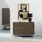 Платяной шкаф из серого дуба Sawada Gray Oak Wardrobe варинант исполнения - 8 | Loft Concept в Барнауле