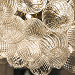 Люстра подвесная с рифлёными стеклянными шарами в форме воздушного облака Berries Chandelier варинант исполнения - 3 | Loft Concept в Барнауле