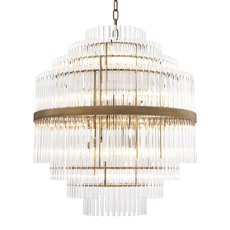 Люстра Chandelier East Латунь Античная полированная Прозрачный (Transparent) Люстра Chandelier East Латунь Античная полированная Прозрачный (Transparent) в Барнауле | Loft Concept