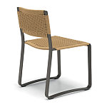 Дизайнерский стул с каркасом из металла с плетеными сиденьем и спинкой GREEN POINT Chair варинант исполнения - 3 | Loft Concept в Барнауле