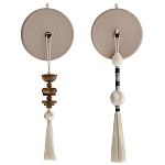 Аксессуар на стену диск из нитей Wall Decor White Thread Disc  варинант исполнения - 5 | Loft Concept в Барнауле