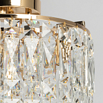 Потолочный светильник круглый с прозрачными подвесками Lunet варинант исполнения - 3 | Loft Concept в Барнауле