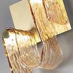 Бра волнистой формы из фактурного стекла Wave варинант исполнения - 8 | Loft Concept в Барнауле