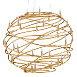 Люстра золотая в форме спирали Fancy Pattern варинант исполнения - 3 | Loft Concept в Барнауле