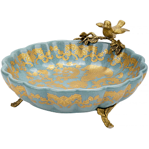 Блюдо фарфоровое Птица на ветке Flora