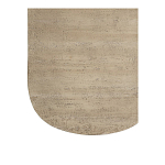 Столик кофейный кремового цвета с овальной столешницей и круглым основанием Cream Dalmen Table варинант исполнения - 4 | Loft Concept в Барнауле