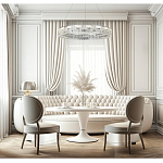 Люстра кольцевая с текстурной огранкой Reflection of Reality варинант исполнения - 5 | Loft Concept в Барнауле