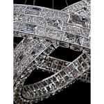 Люстра на 2 кольца с текстурной огранкой Reflection of Reality варинант исполнения - 3 | Loft Concept в Барнауле