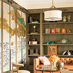 Обои ручная роспись Bamboo River Blossom Original colourway on Deep Rich Gold gilded paper with pearlescent antiquing варинант исполнения - 3 | Loft Concept в Барнауле