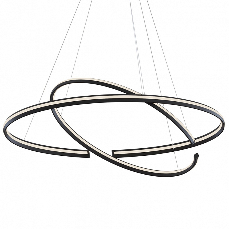 Люстра Half Ring Black & White Черный Белый Люстра Half Ring Black & White Черный Белый в Барнауле | Loft Concept