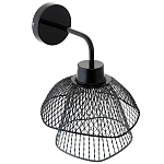 Бра с сетчатым металлическим абажуром Black Mesh Lampshade варинант исполнения - 3 | Loft Concept в Барнауле