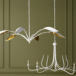 Люстра белая с плафонами в виде лепестков Delicate Flower варинант исполнения - 5 | Loft Concept в Барнауле