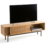 ТВ-тумба с плетеным декором Tate Wicker TV Stand варинант исполнения - 3 | Loft Concept в Барнауле