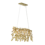 Люстра золотая с декором в виде веток эвкалипта Eucalyptus Branches варинант исполнения - 2 | Loft Concept в Барнауле