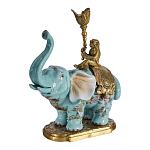 Подсвечник в виде слона из фарфора с бронзовыми элементами Elephant in the Garden of Eden варинант исполнения - 2 | Loft Concept в Барнауле