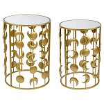 Набор из двух столов из металла Brass Symphony Moon варинант исполнения - 1 | Loft Concept в Барнауле