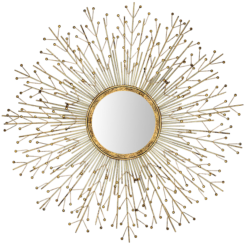 Зеркало-солнце Quinn Sun Mirror Латунь Зеркало-солнце Quinn Sun Mirror Латунь в Барнауле | Loft Concept