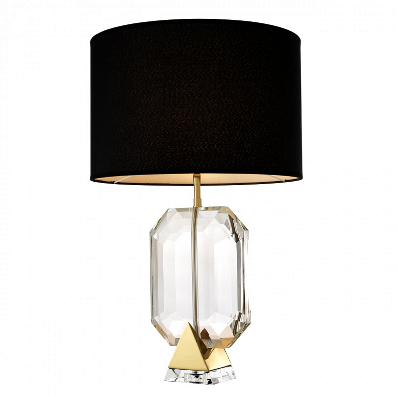 Настольная лампа Eichholtz Table Lamp Emerald Gold & Black Прозрачный Черный Золотой в Барнауле | Loft Concept 