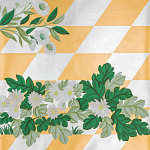 Обои ручная роспись Tiled Meadow Original colourway on Egyptian Gold gilded paper варинант исполнения - 1 | Loft Concept в Барнауле