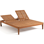 Шезлонг двухместный из эвкалипта Sunset варинант исполнения - 4 | Loft Concept в Барнауле