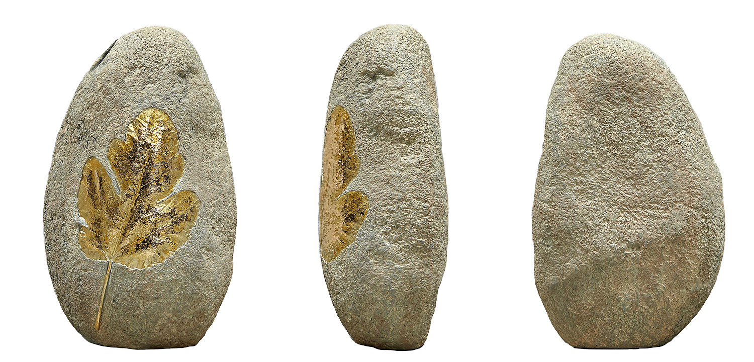 Ваза Golden Stone Leaf Vase имитация камня Ваза Golden Stone Leaf Vase имитация камня - Loft-Concept в Барнауле