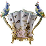 Ваза фарфоровая с попугаями Ferra варинант исполнения - 2 | Loft Concept в Барнауле