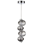 Подвесной светильник с 4-мя рифлеными стеклянными шарами Marcelh Light варинант исполнения - 2 | Loft Concept в Барнауле
