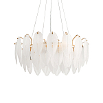 Люстра Mont Saint-Michel Золотая с Рельефным Стеклом варинант исполнения - 4 | Loft Concept в Барнауле