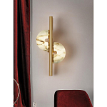 Бра  с фигурным мраморным рассеивателем Spiral of Warm Light варинант исполнения - 7 | Loft Concept в Барнауле