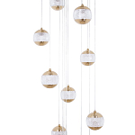 Каскадная люстра с сферическими плафонами из акрила Veva Lamps Chandelier варинант исполнения - 2 | Loft Concept в Барнауле